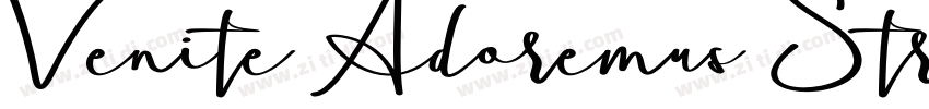 Venite Adoremus Stra字体转换